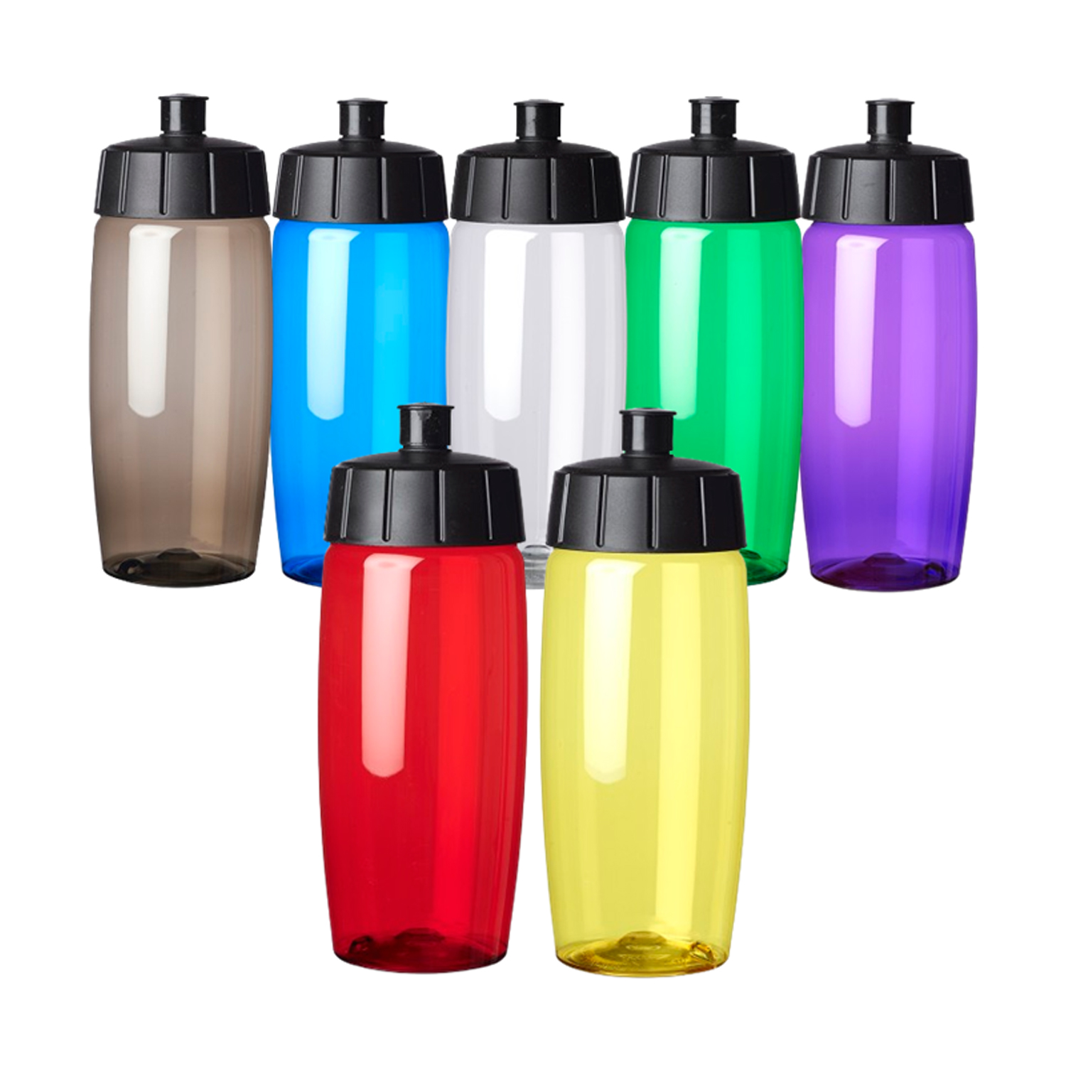 Push Spout Plastic Water Bottle, 19 oz. 10