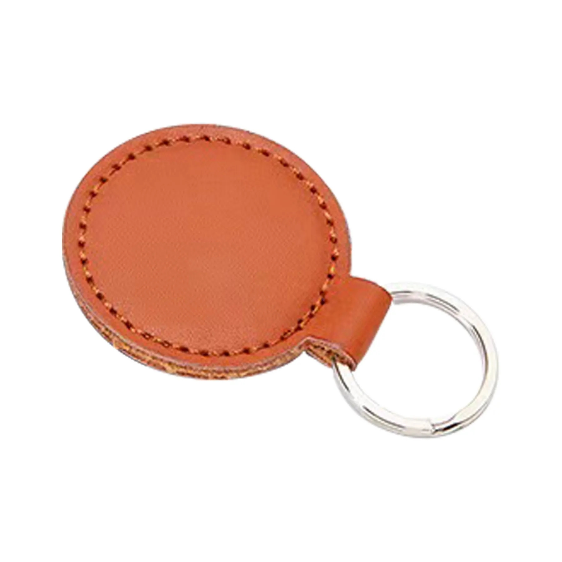 Simulated Leather Circular Key Chain 2