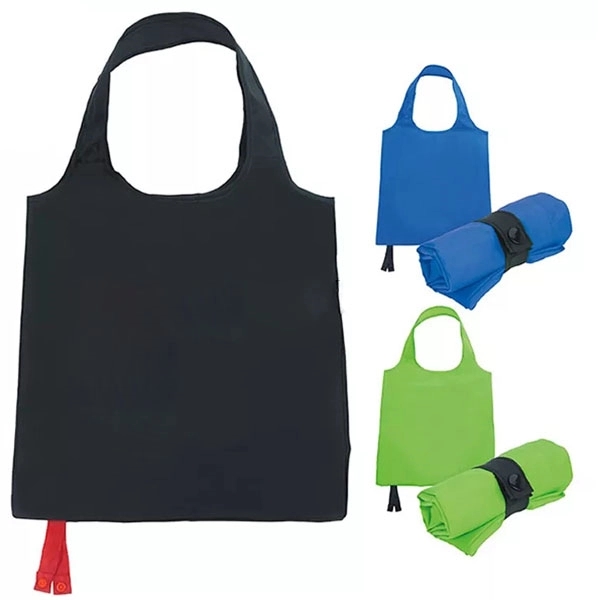Polyester Roll and Go Tote, custom tote bag with logo imprint 3