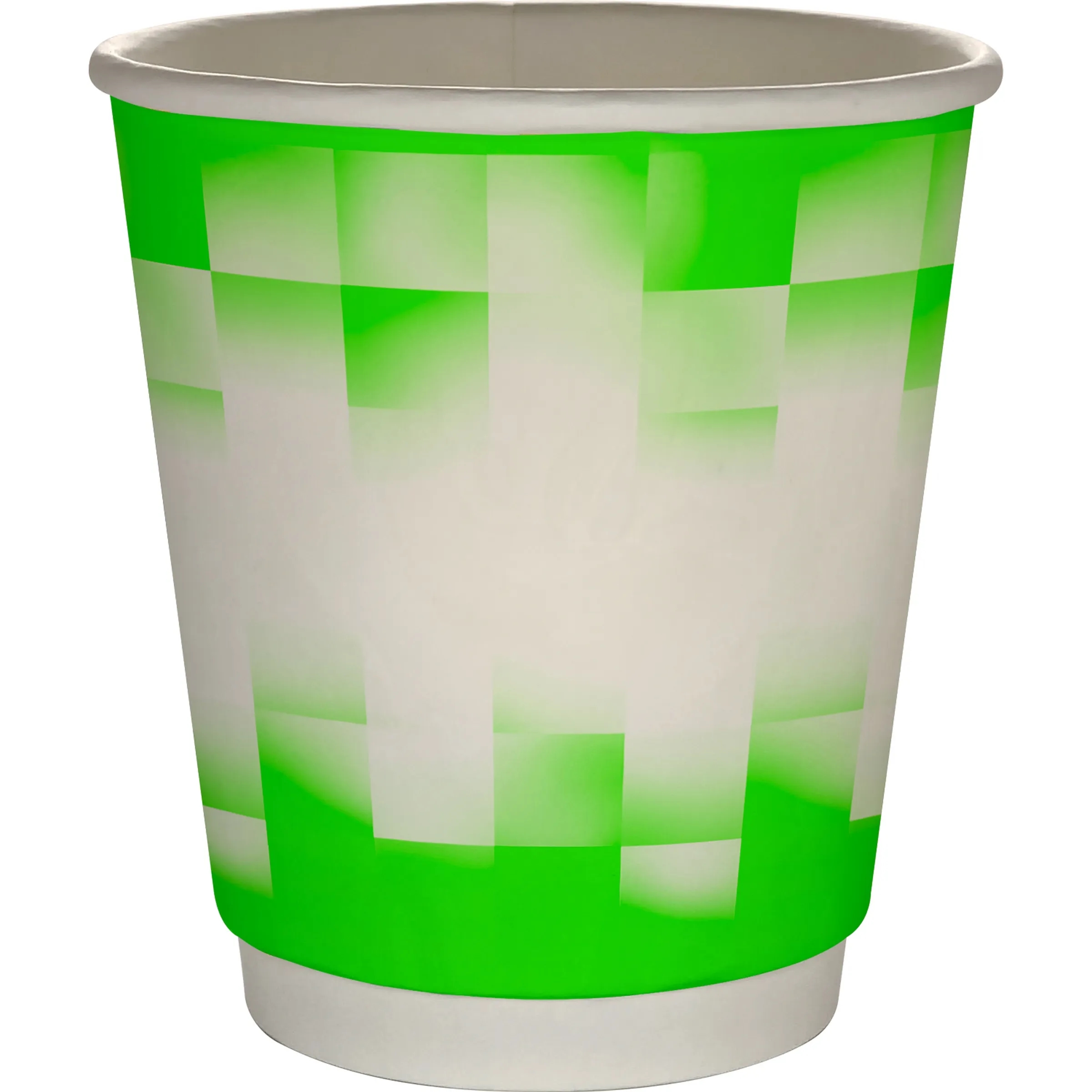 10 oz Full Color Shaded Checkers Insulated Paper Cup 9