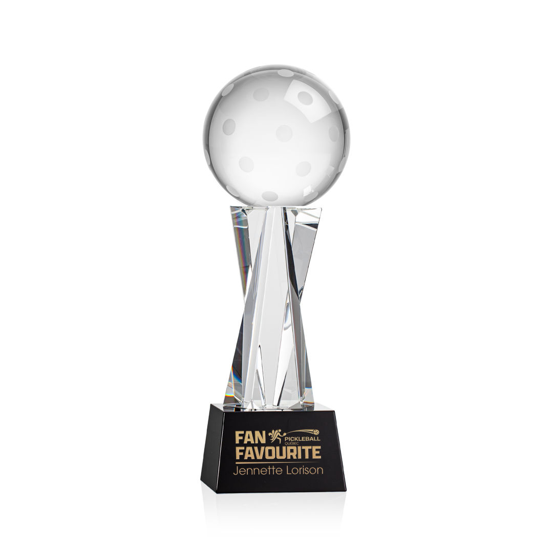 Pickleball Award on Grafton Base - Black 6
