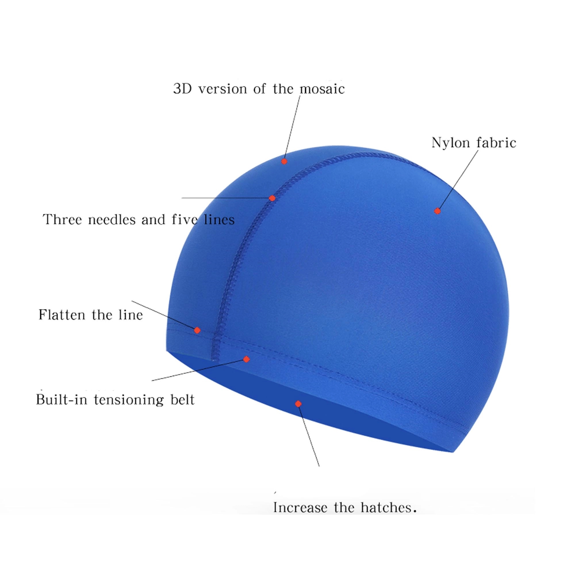 Lycra Polyester Swim Caps 2