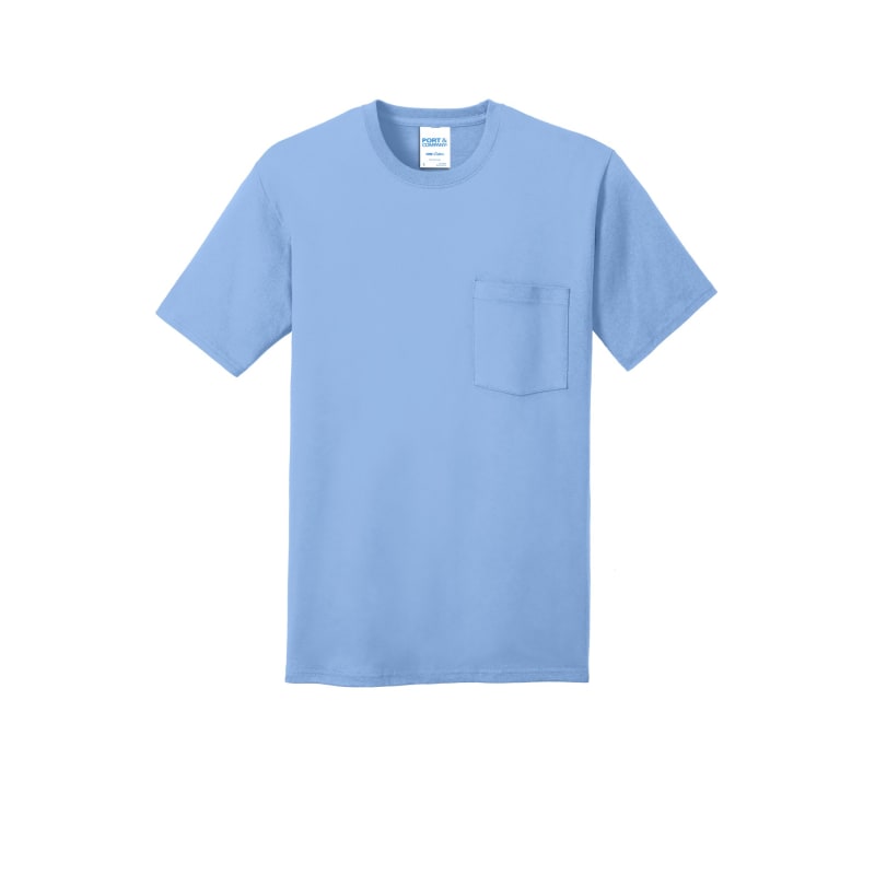 Port & Company Core Cotton Pocket Tee. 2