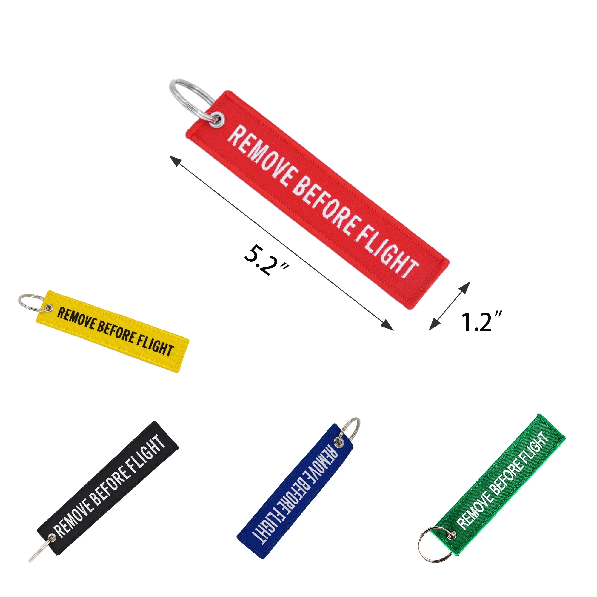 Double-Sided Embroidery Keychain Tag MOQ 100PCS 3
