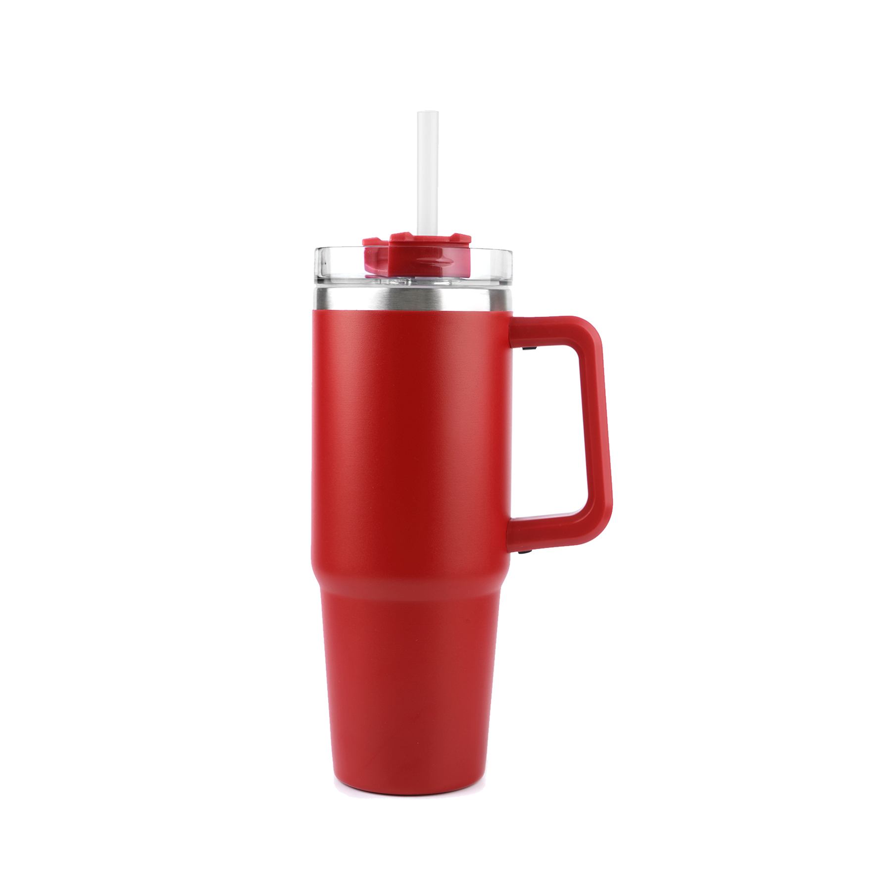 US Stock 30 OZ. S/S Travel Mug w/ Handle & Twist Closure Straw Lid 3