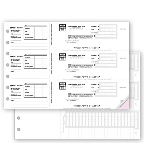 Deposit Tickets, 3-On-A-Page 2