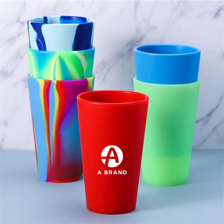 16 oz Reusable Silicone Pint Cups 2
