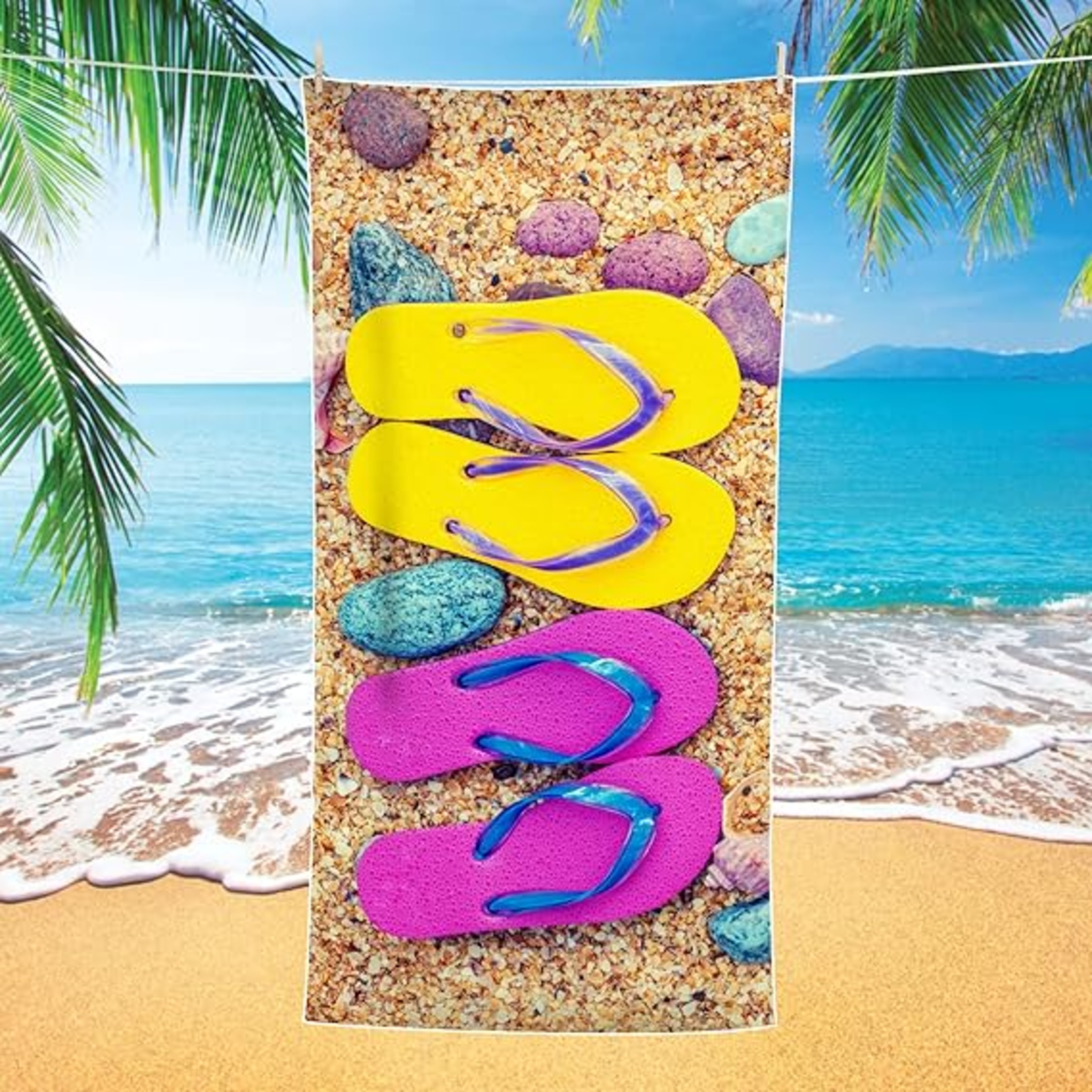 Full-color Custom Beach Towel 4