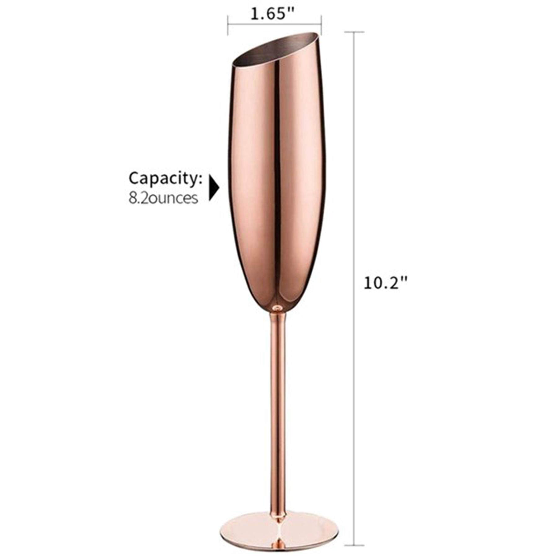Stainless Steel Champagne Flutes 2