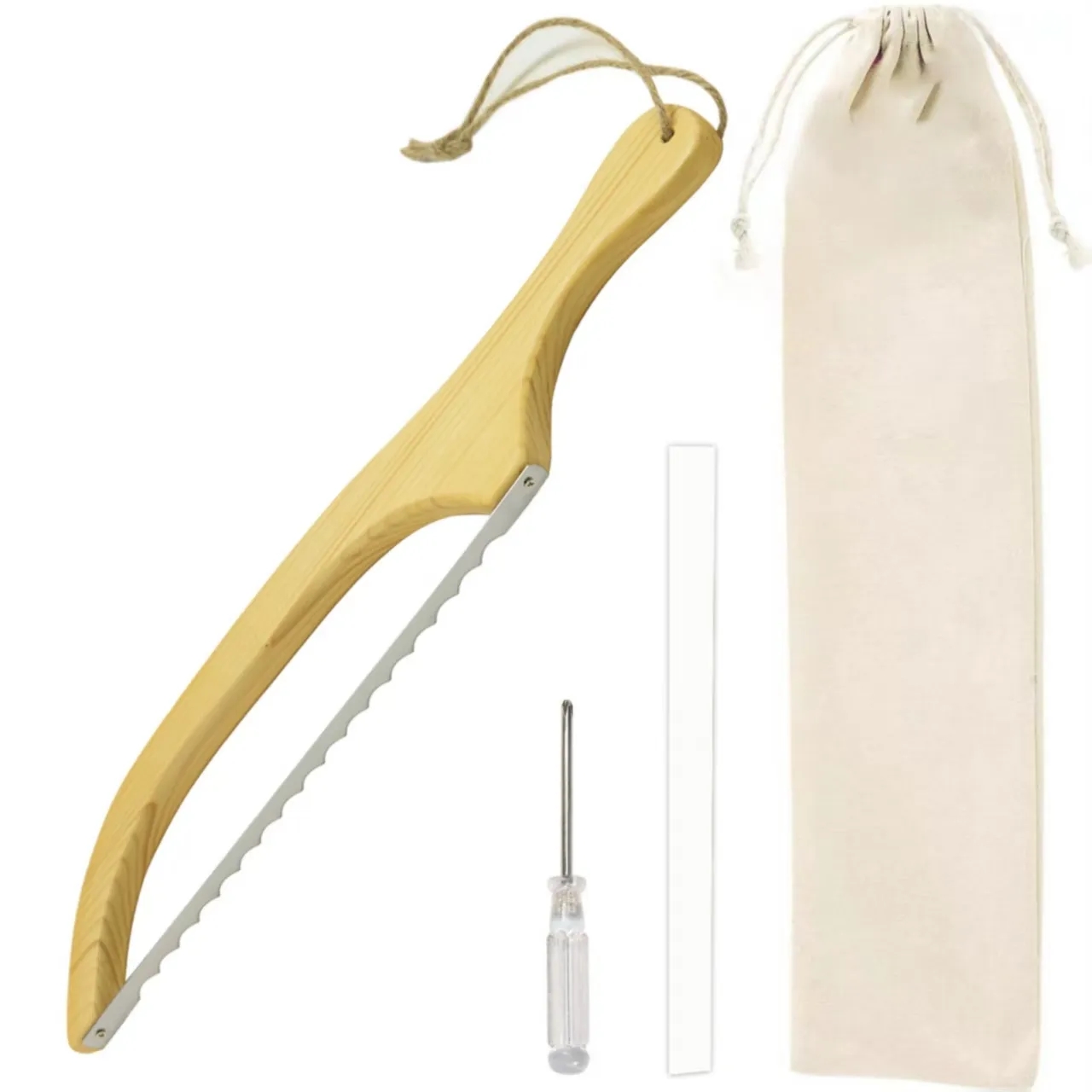 Wooden Handle Stainless Steel Bread Knife 2