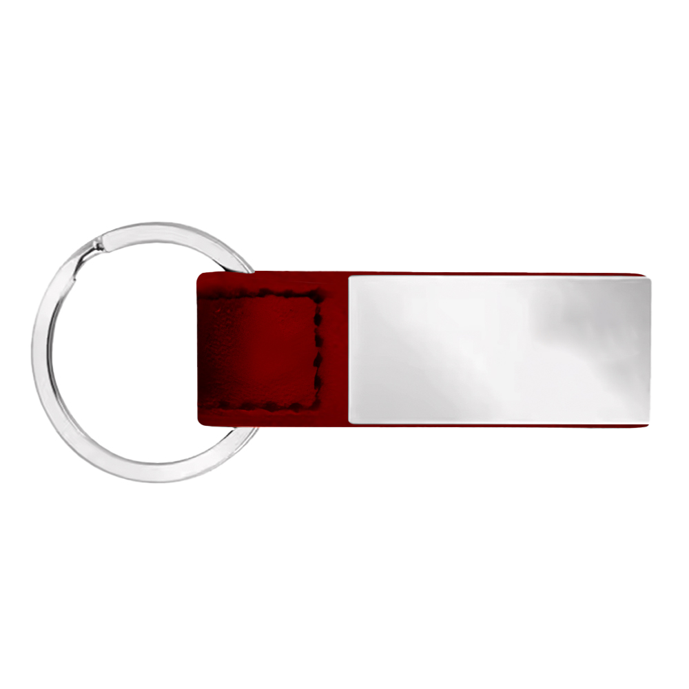SleekPlate Leather & Metal Key Fob 9