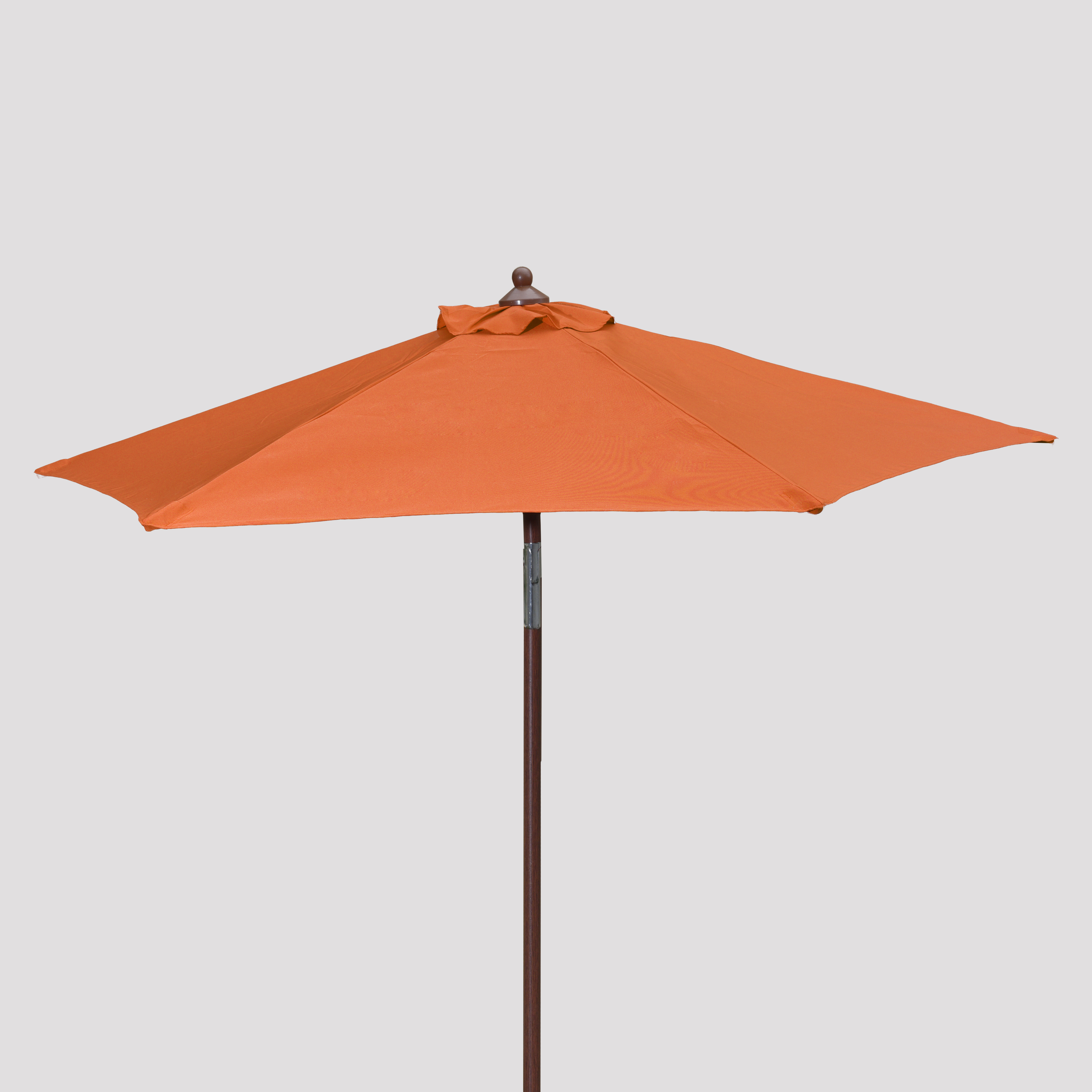 7' Wood Look Market Umbrella with Tilt