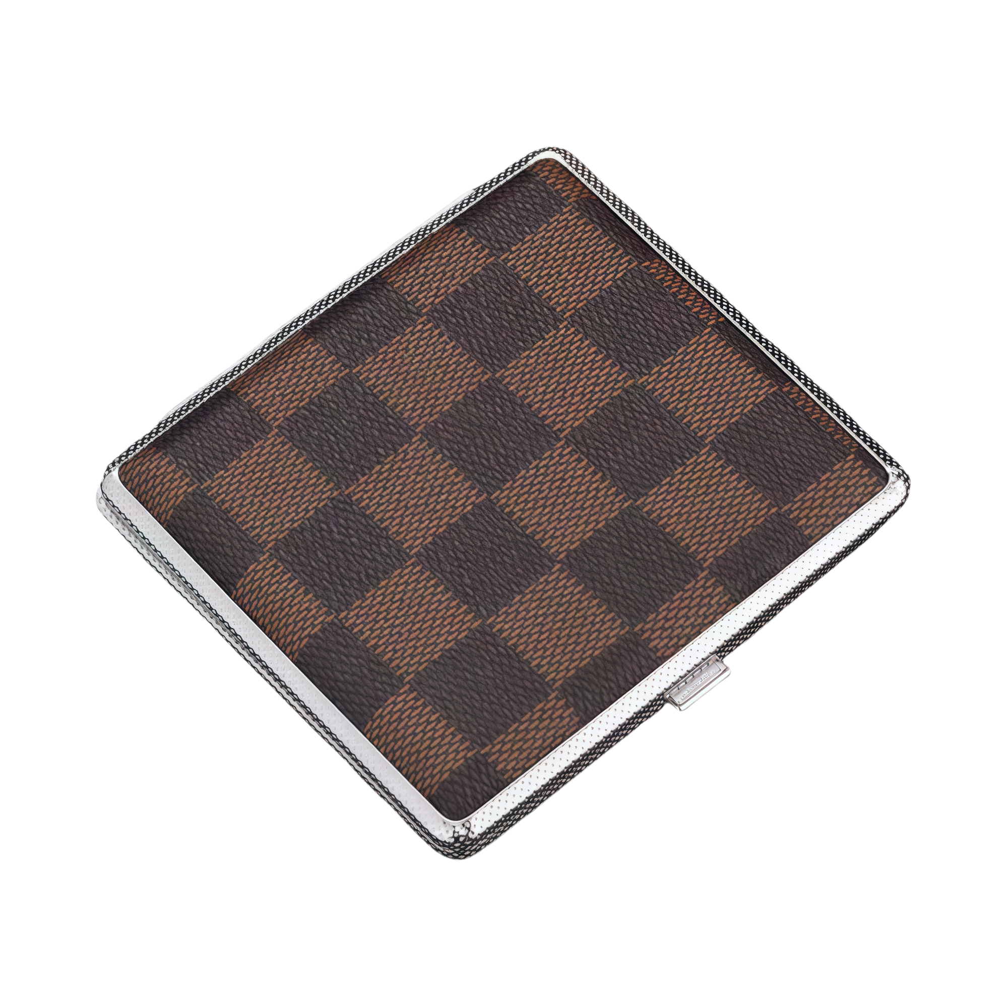Leather Texture Metal Cigarette Case for Men - Compact 5