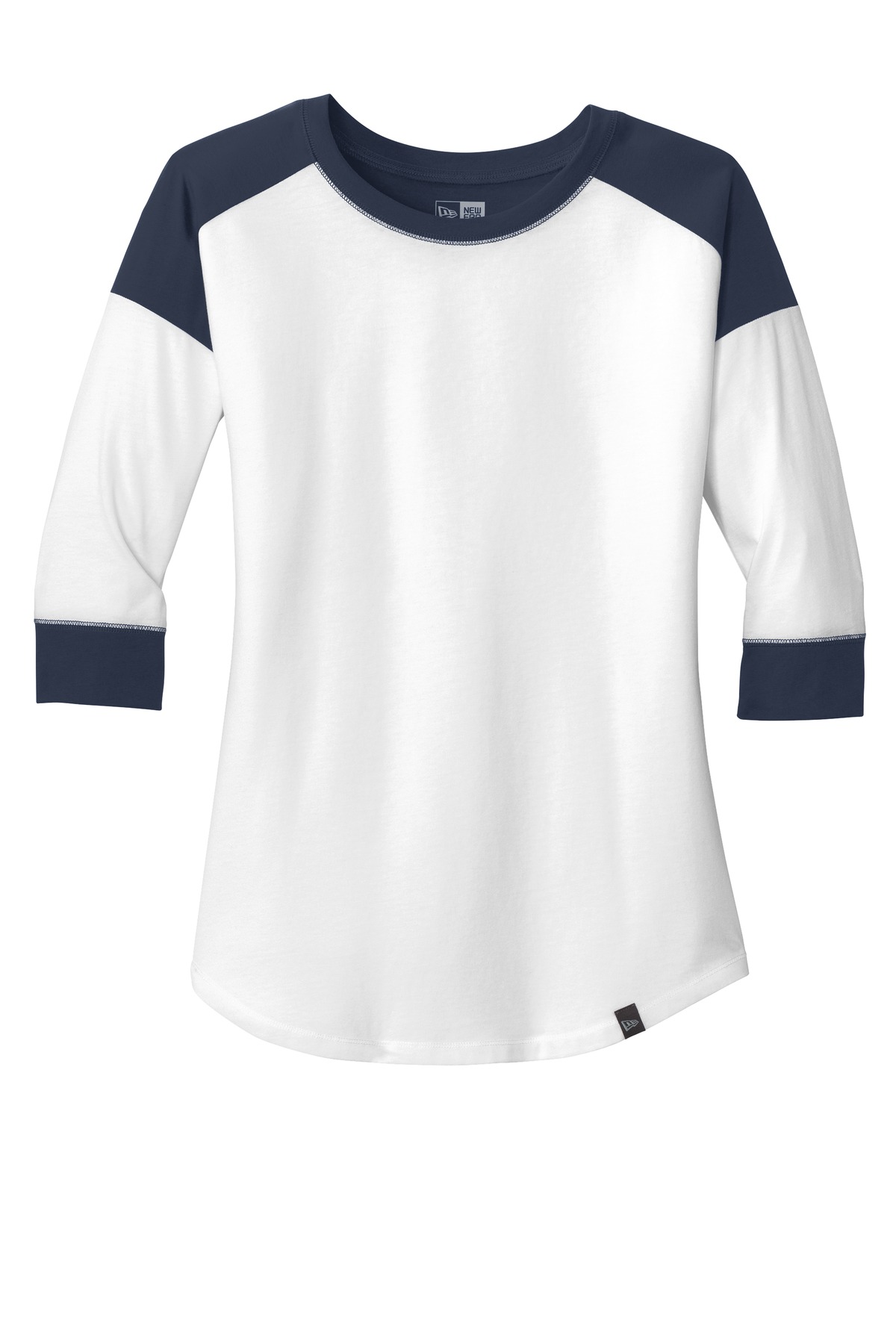 New Era Women's Heritage Blend 3/4-Sleeve Baseball Raglan Tee. LNEA104 34