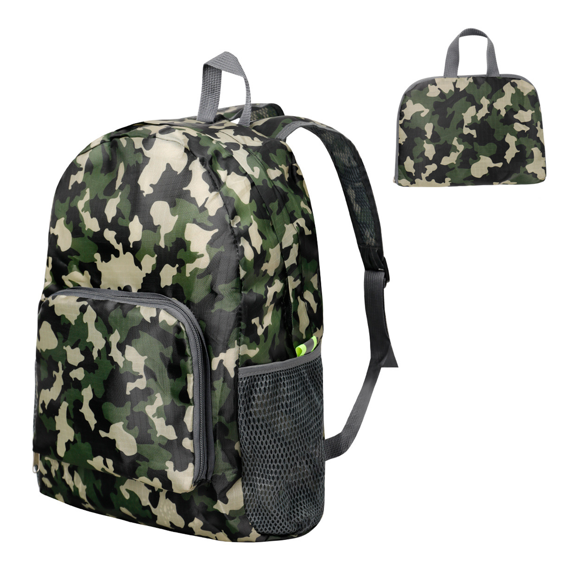 210D Ripstop Foldable Travel Backpack 12" Length x 6.5" Width x 16.5" Height 8