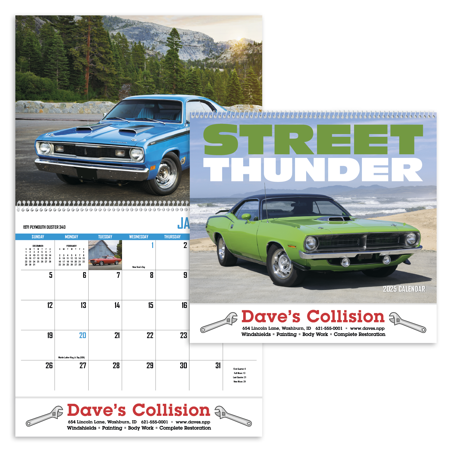 HotLine® Products Street Thunder Appointment Calendar - Spiral 12