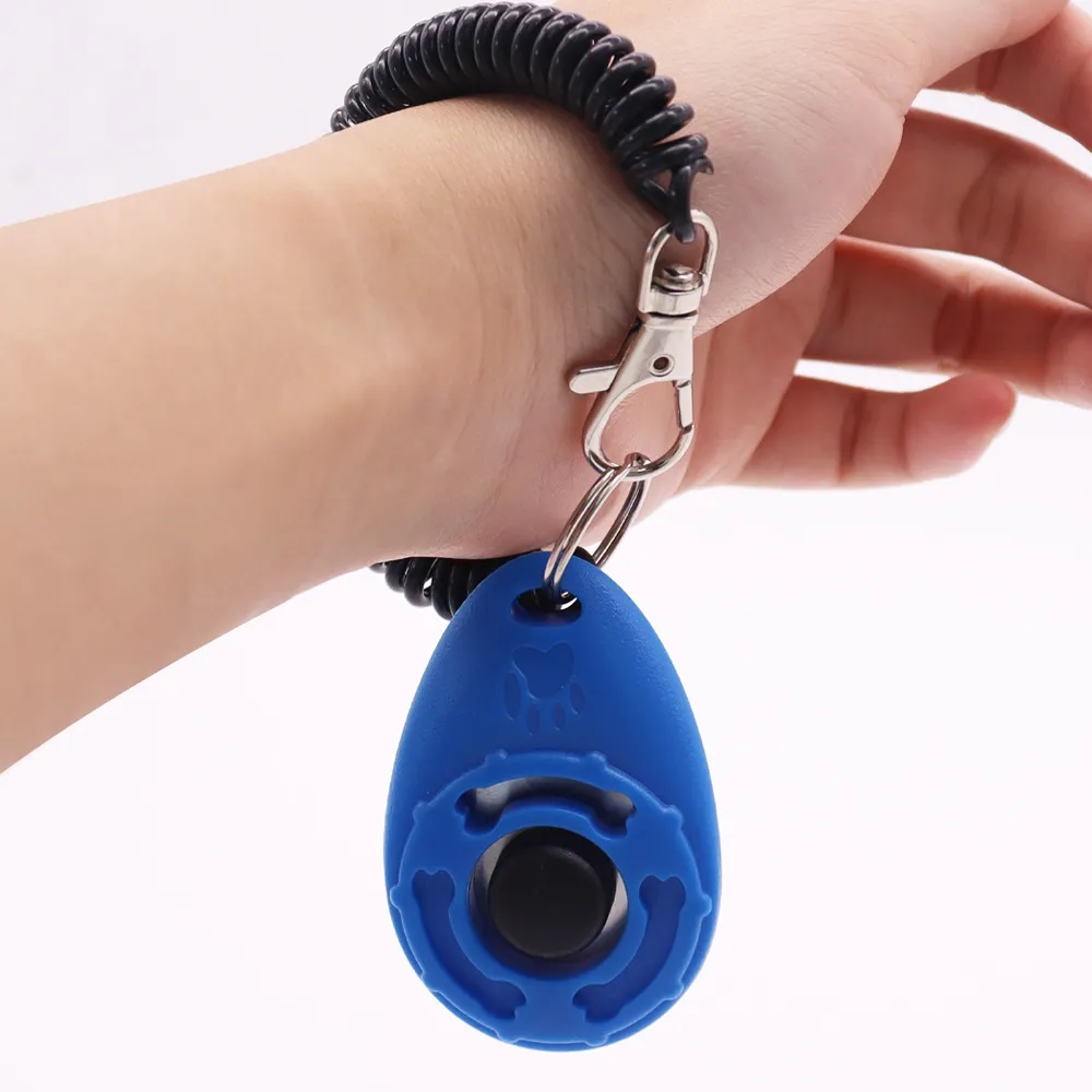 Pet Dog Training Clicker Tool With Wrist Strap 4