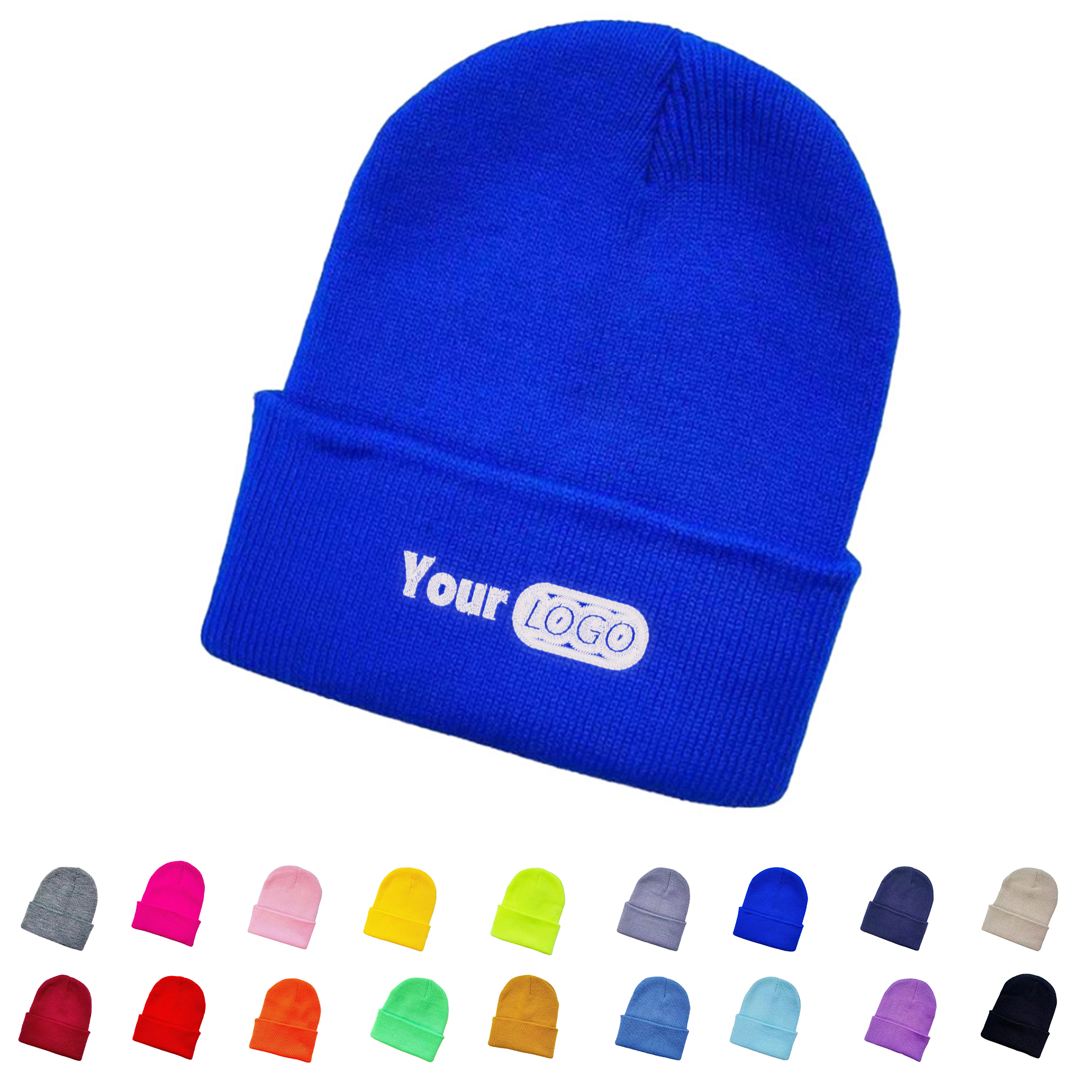 Unisex Winter Knit Beanie Hat 14