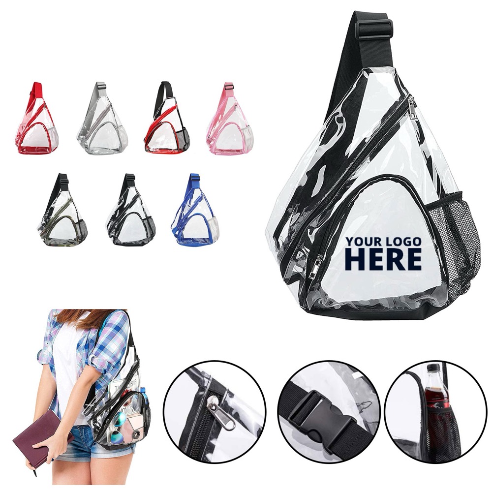 Clear PVC Sling Bag Stadium Approved 2