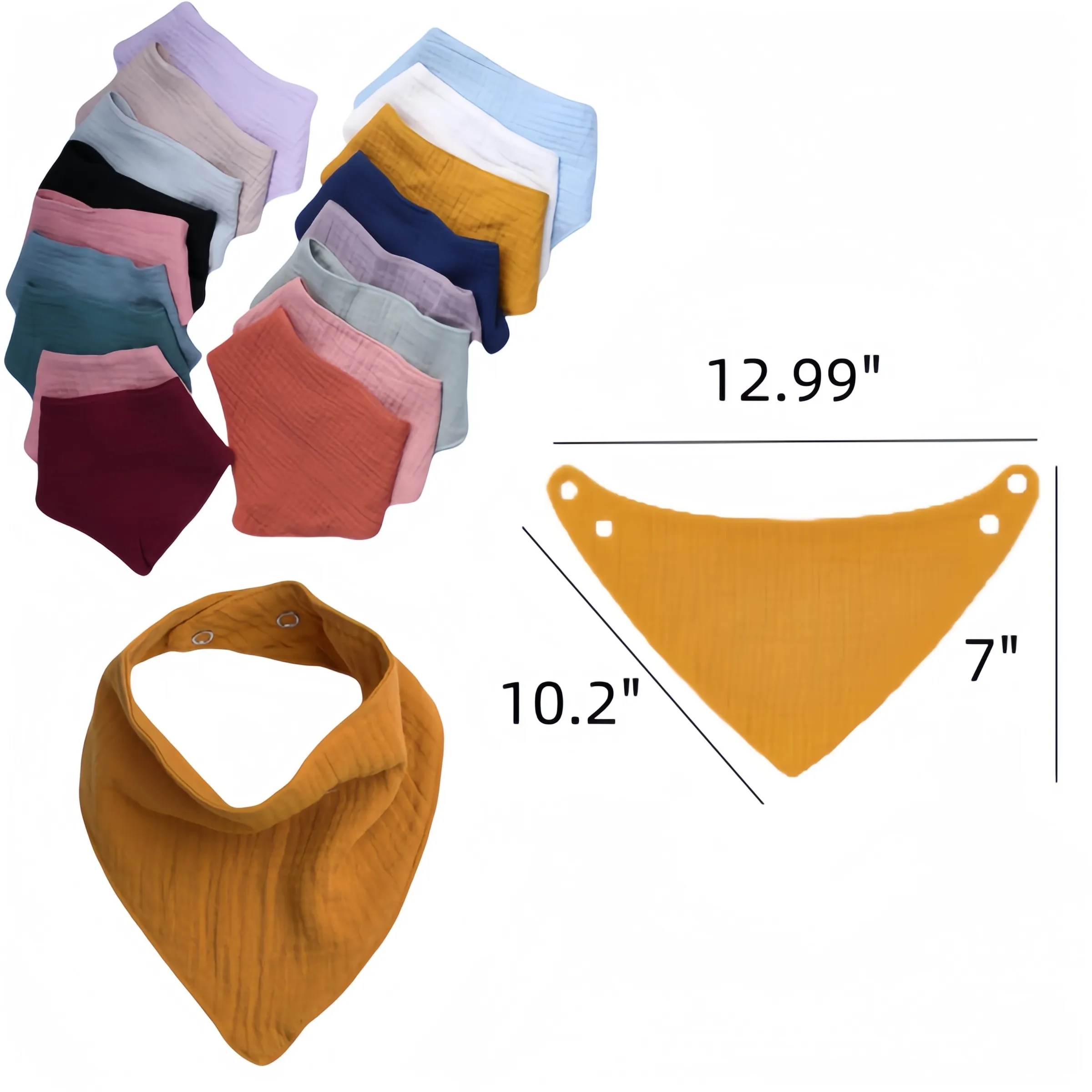Baby Triangular Bandana Drool Bibs 3