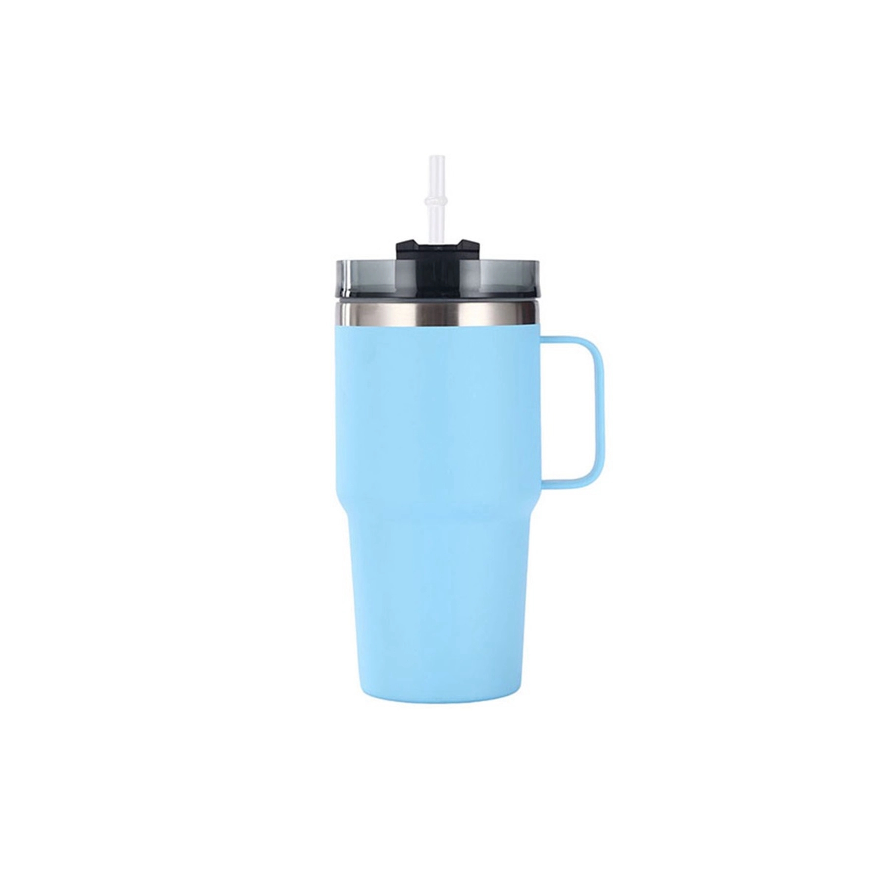20 Oz. Double Wall Vacuum Mug with Handle & Straw 5