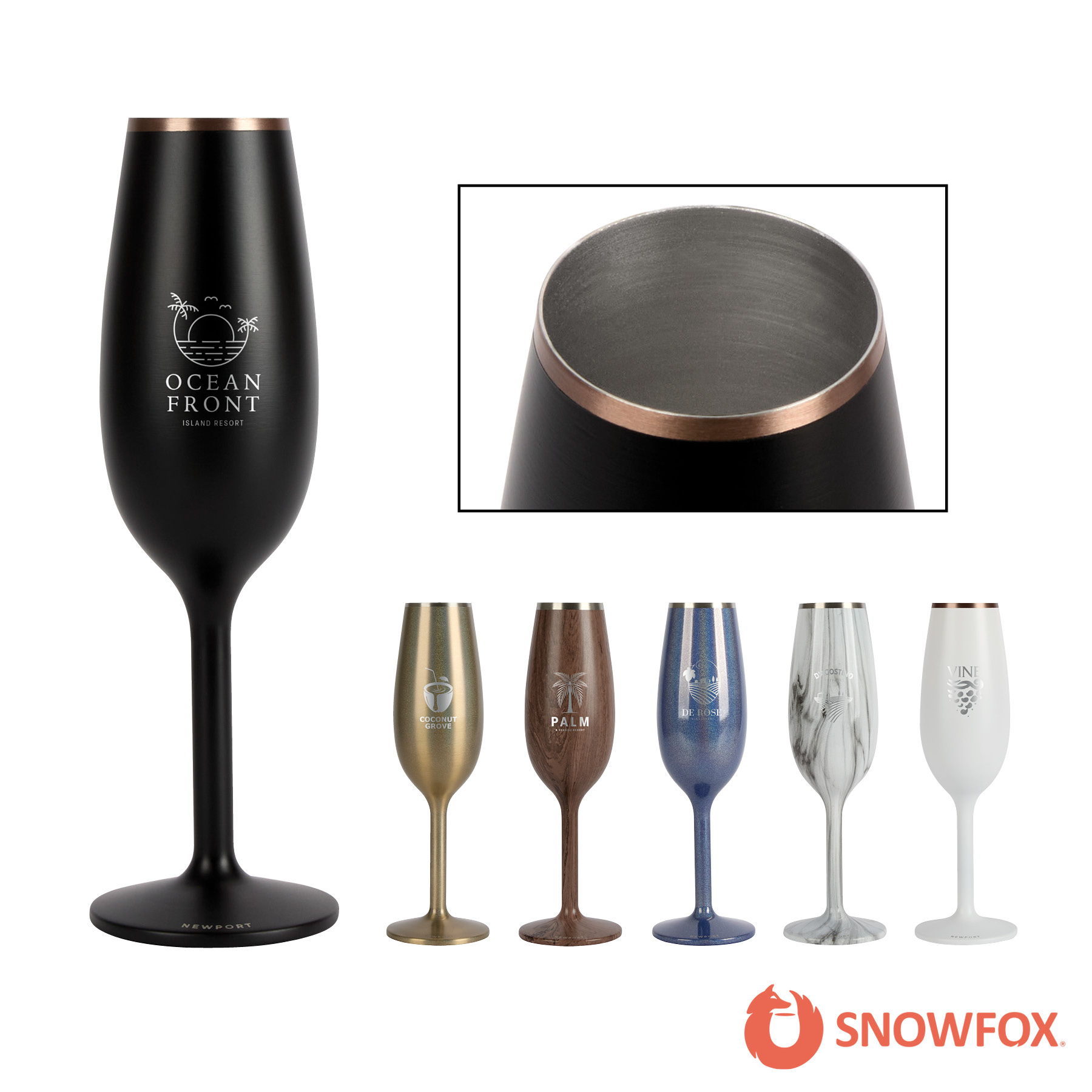 Snowfox® 6 oz. Insulated Champagne Flute 8