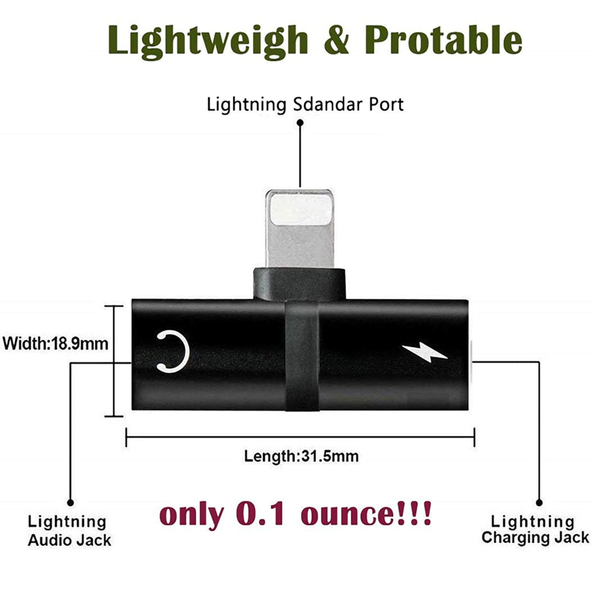 iPhone Lightning to 3.5mm Headphone Jack Adapter 4