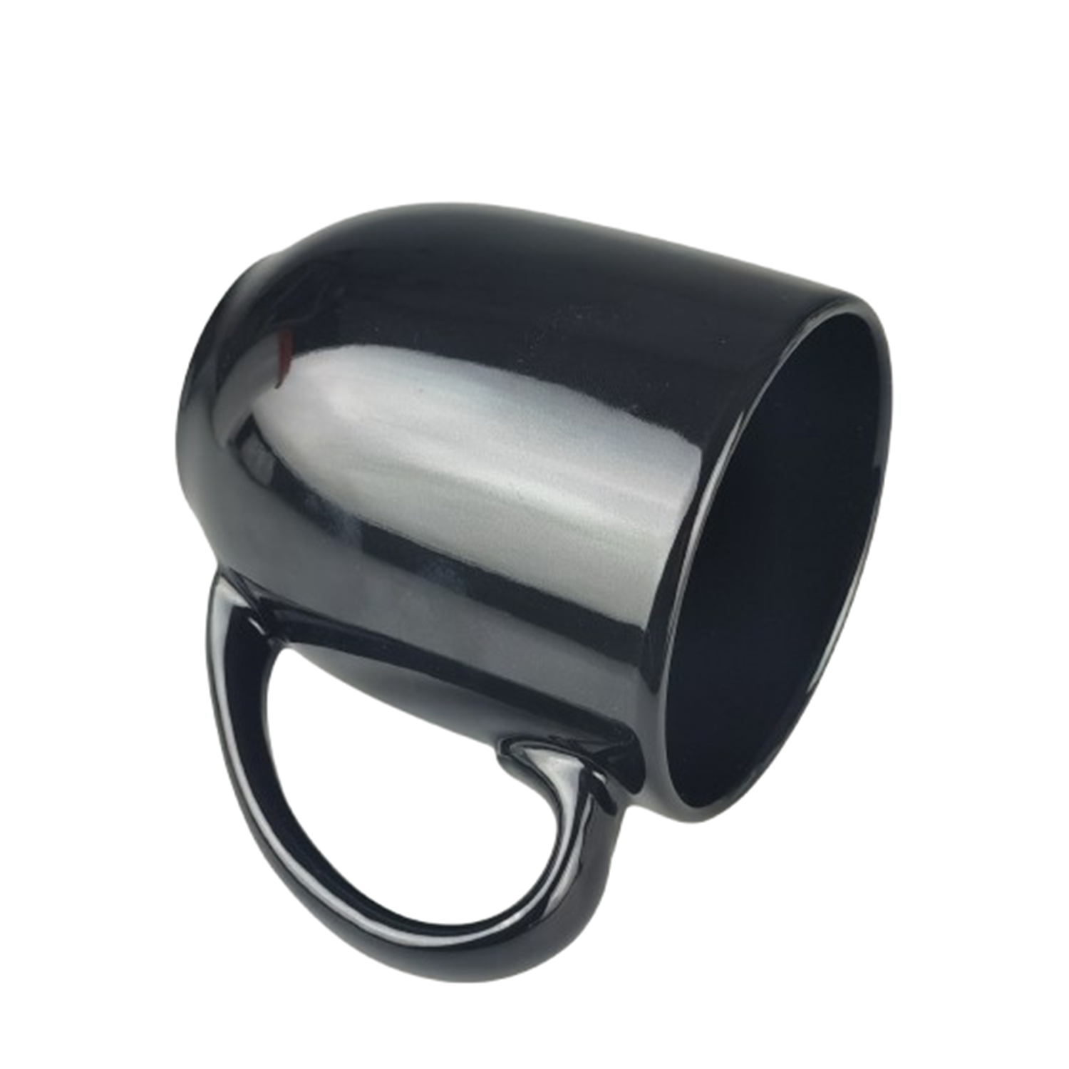 14oz Glossy Ceramic Mug w/ Handle 4