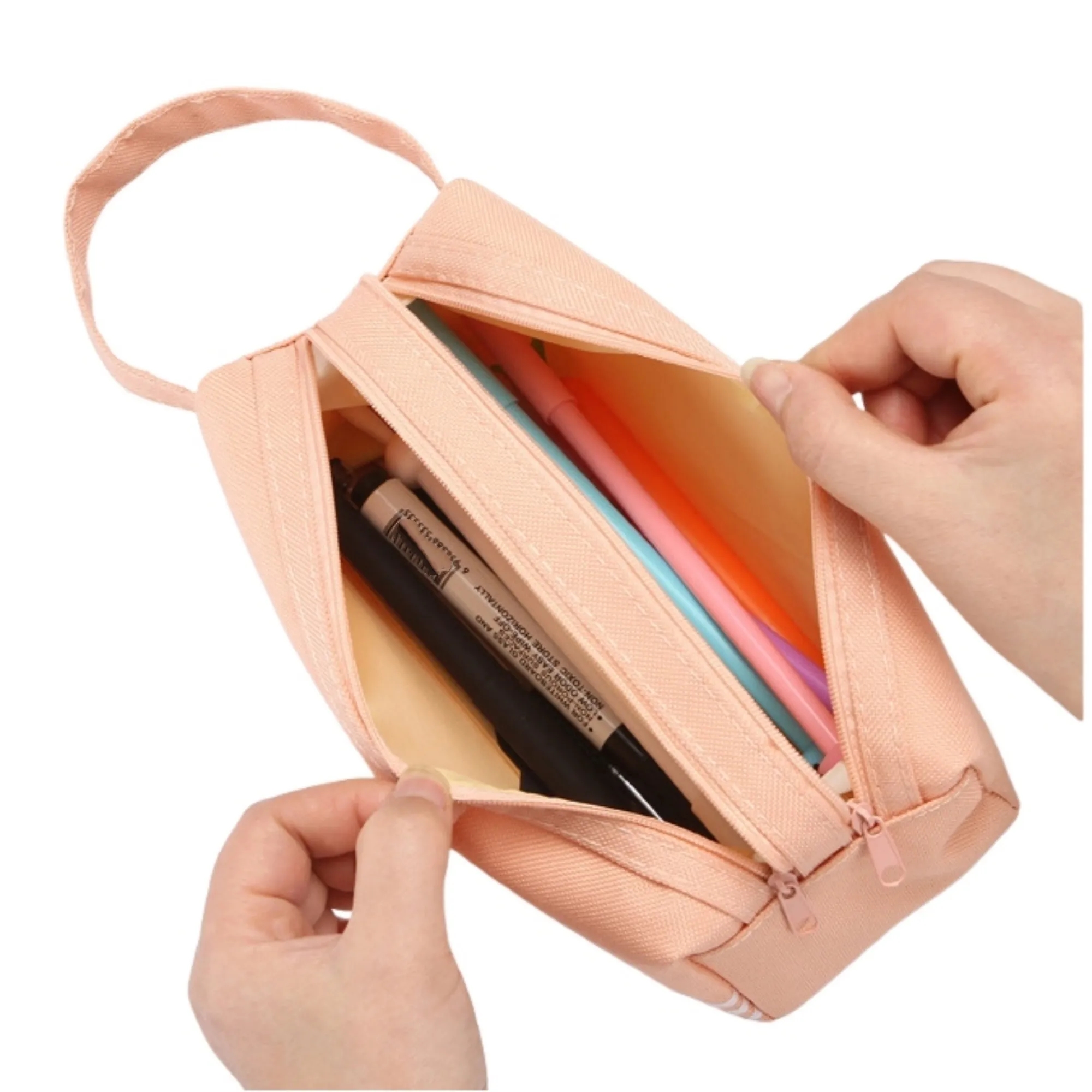 Large Capacity Oxford Pen Bags Pouch Pencil Case 4