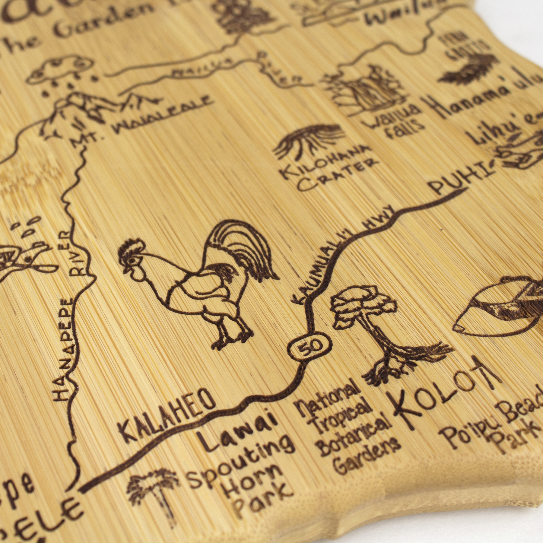 Destination Kauai Hawaii Cutting & Serving Board 2