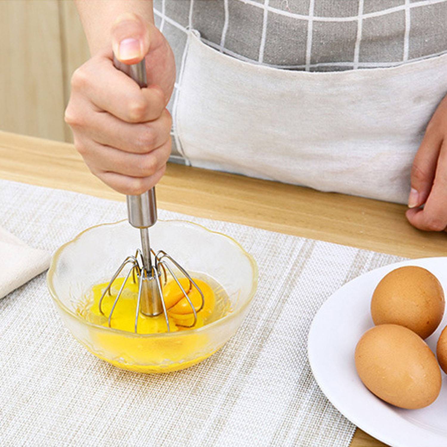 Stainless Whisk: Effortless Egg & Cream Mixer 5