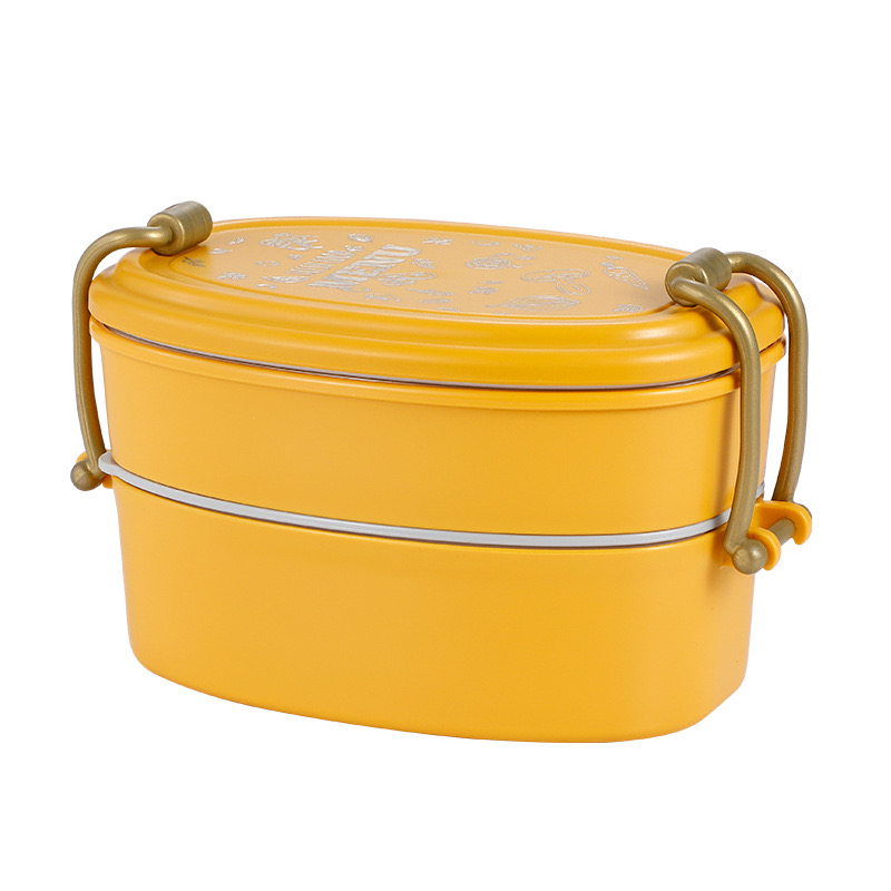 Double Oval Bento Box 2
