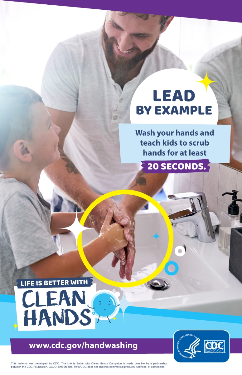 CDC Approved Stock Posters | Hand washing series (11x17) 5