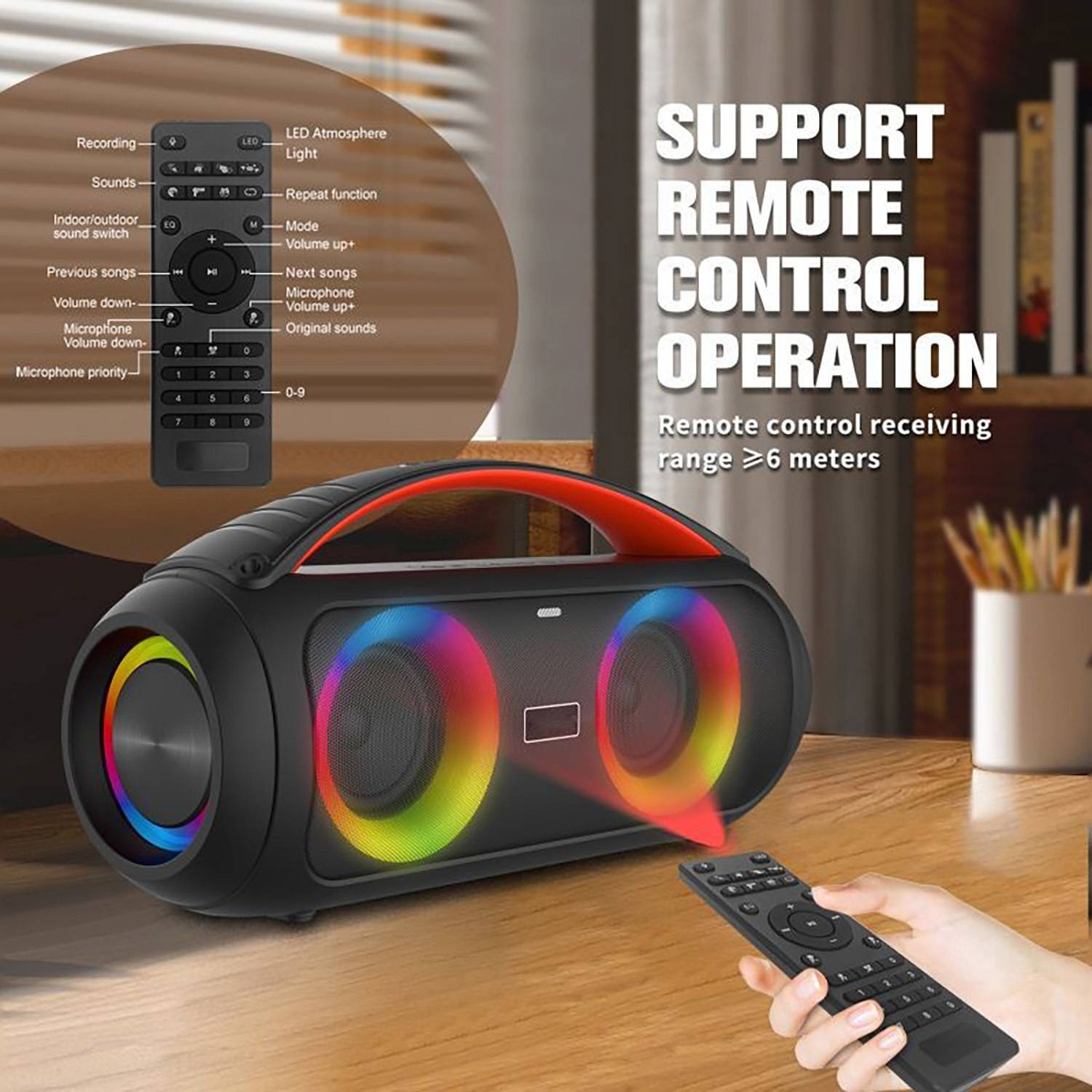 Outdoor Waterproof Luminous Bluetooth Speaker 3
