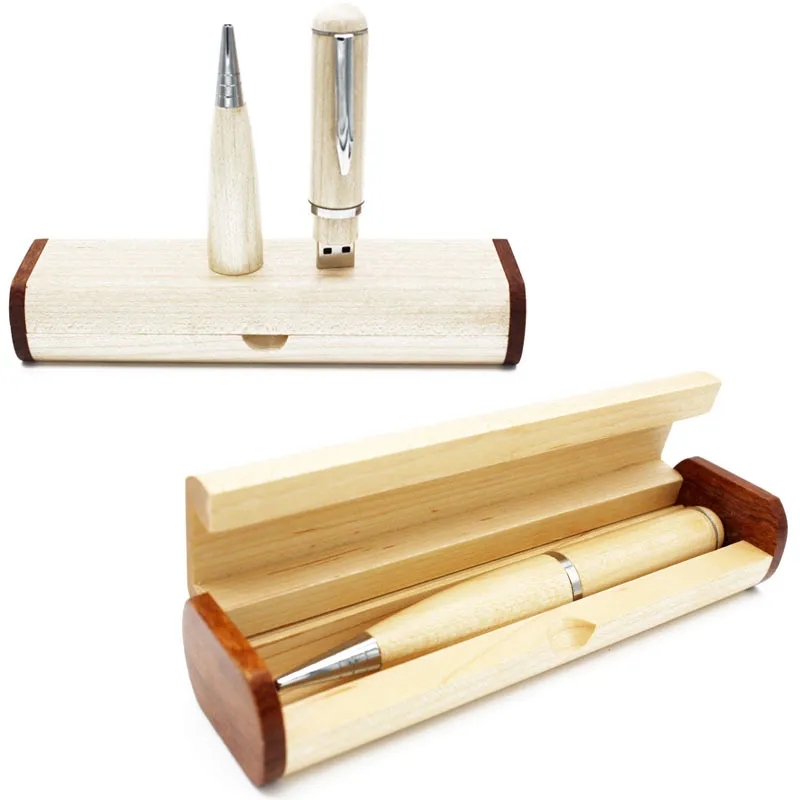Wooden Ballpoint Pen with USB Flash Disk 5