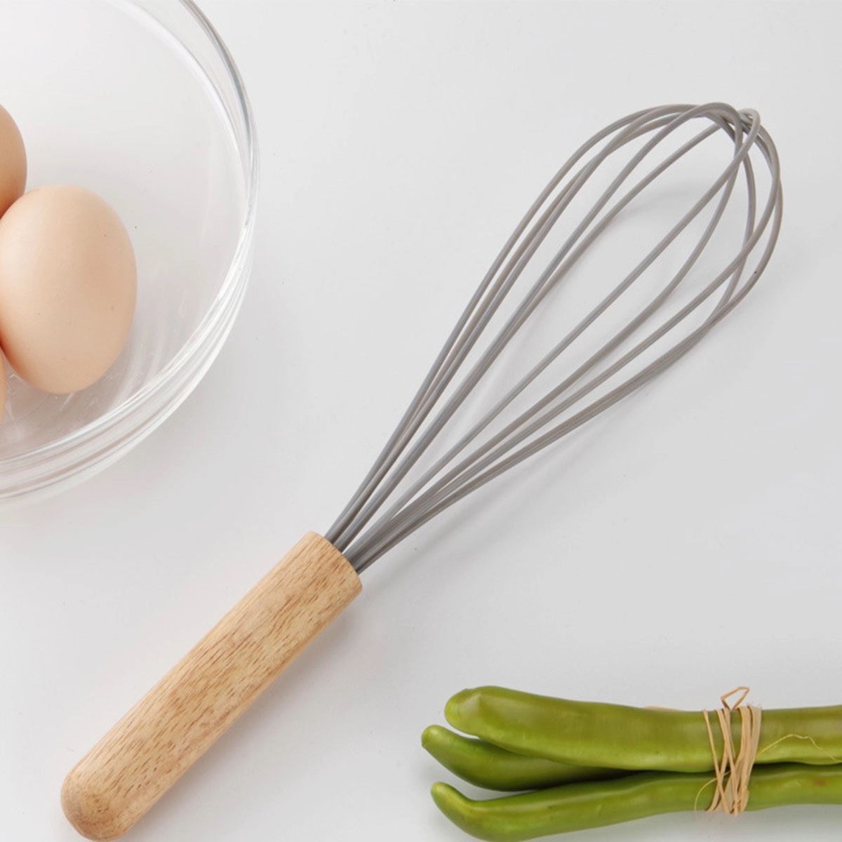 Silicone Whisk With Wood Handle 2