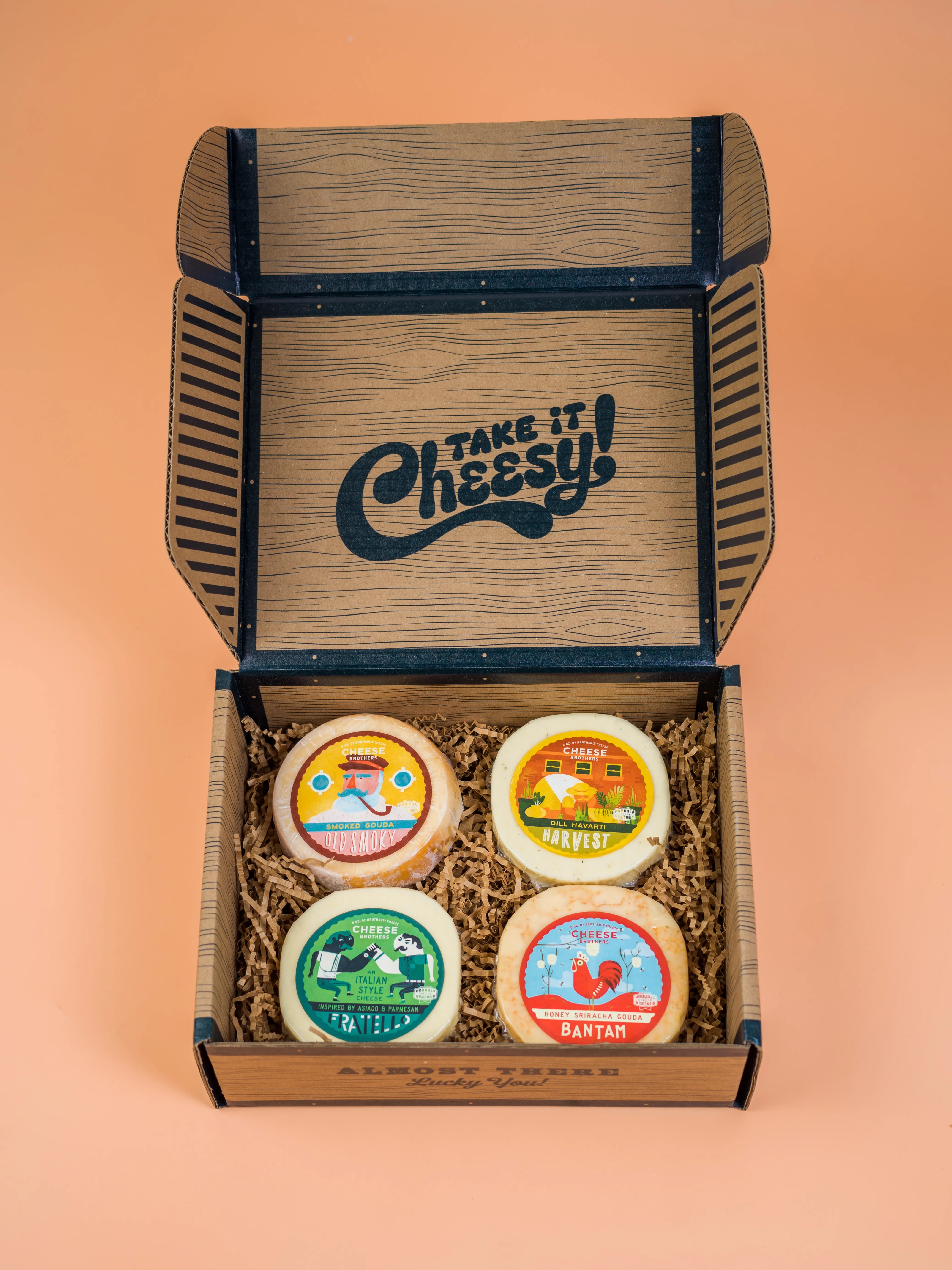Cheese Bros. Wisconsin Sampler (4-Pack of Assorted Cheeses) 2