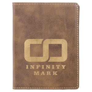 4 1/4" X 5 1/2" Laserable Leatherette Passport Holder 2