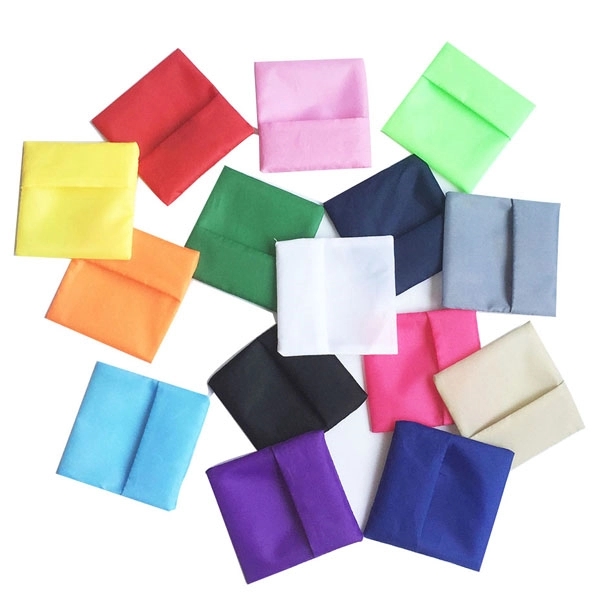 Foldable Polyester Grocery Tote Bag, custom tote bag with logo imprint 4