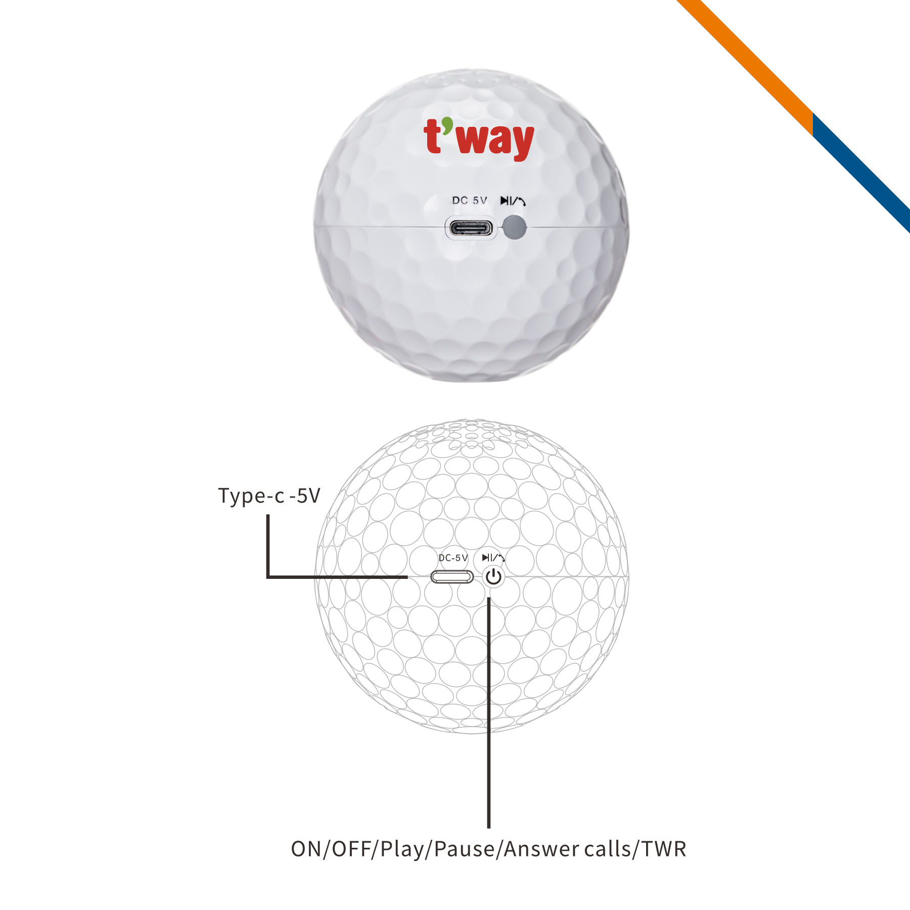 Tnipo Golf Bluetooth Speaker 2
