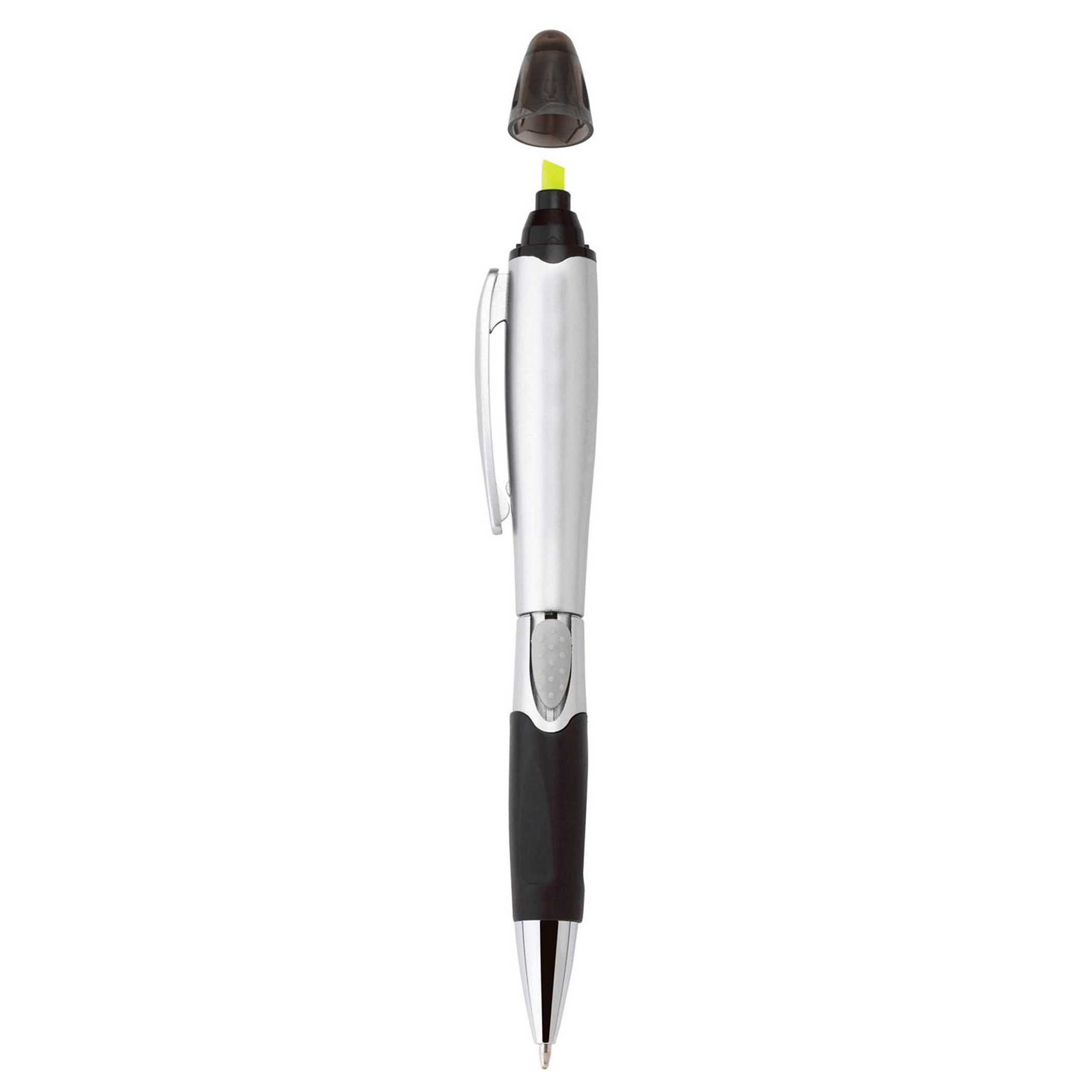 Silver blossom ballpoint penhighlighter 74