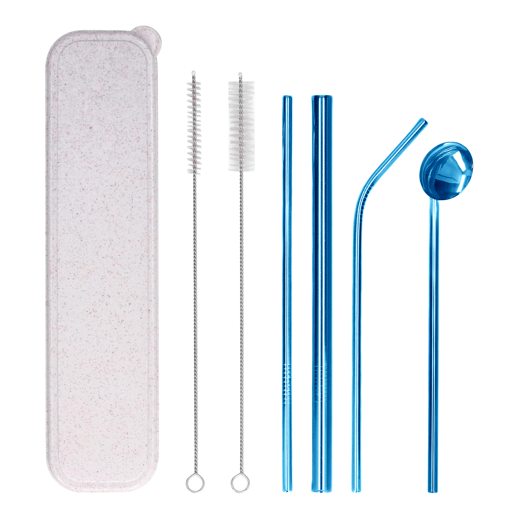 Stainless Steel Straw Set 7