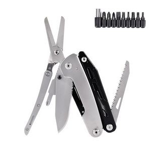 Versatile Multi Functional Scissors And Pliers Tool Kit With Wine Opener 5