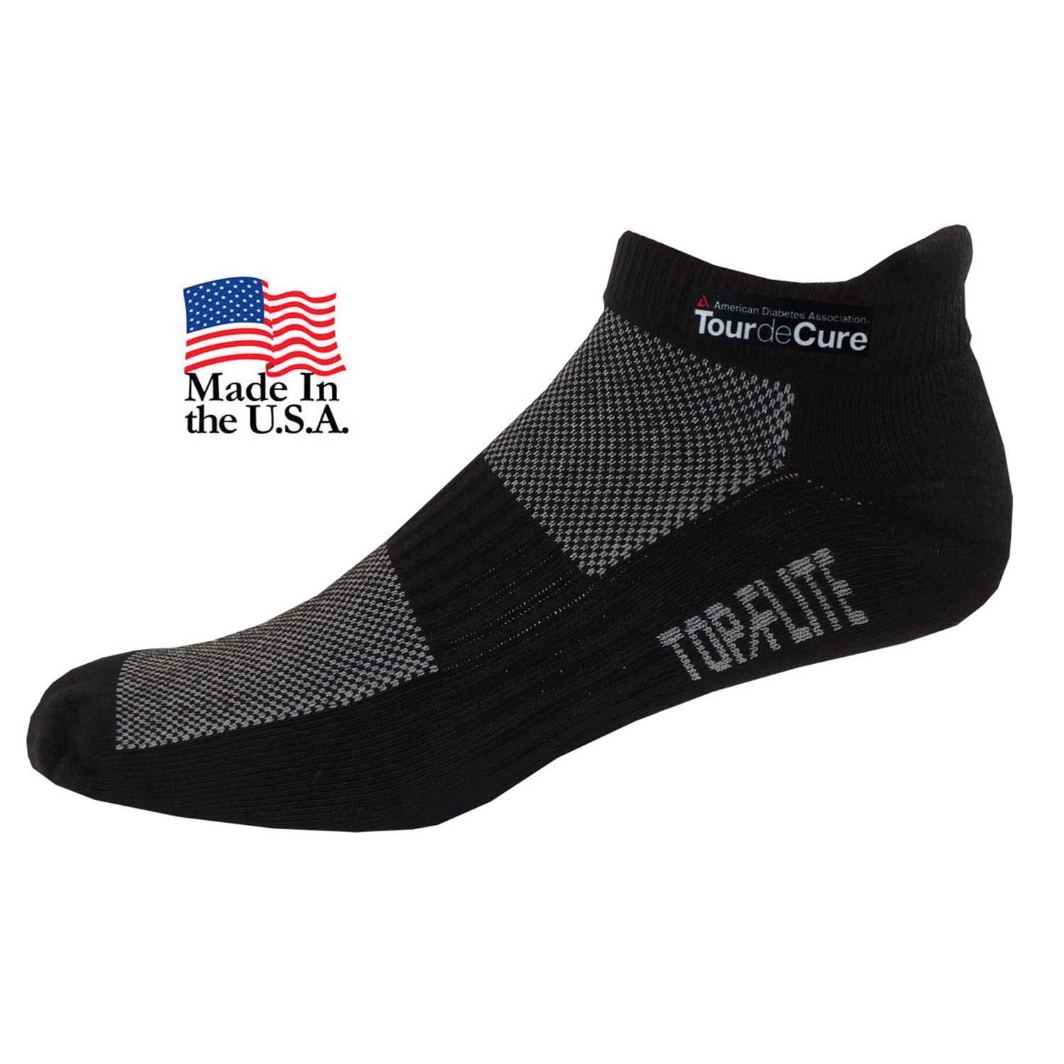 Top Flite Pull Tab Half Cushion Runners Socks