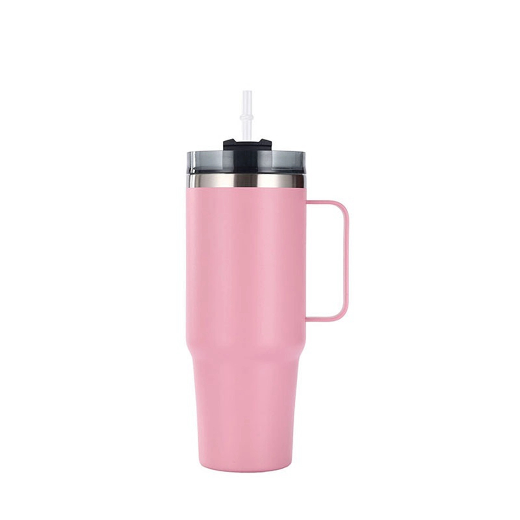 30 Oz. Double Wall Vacuum Mug with Handle & Straw 9