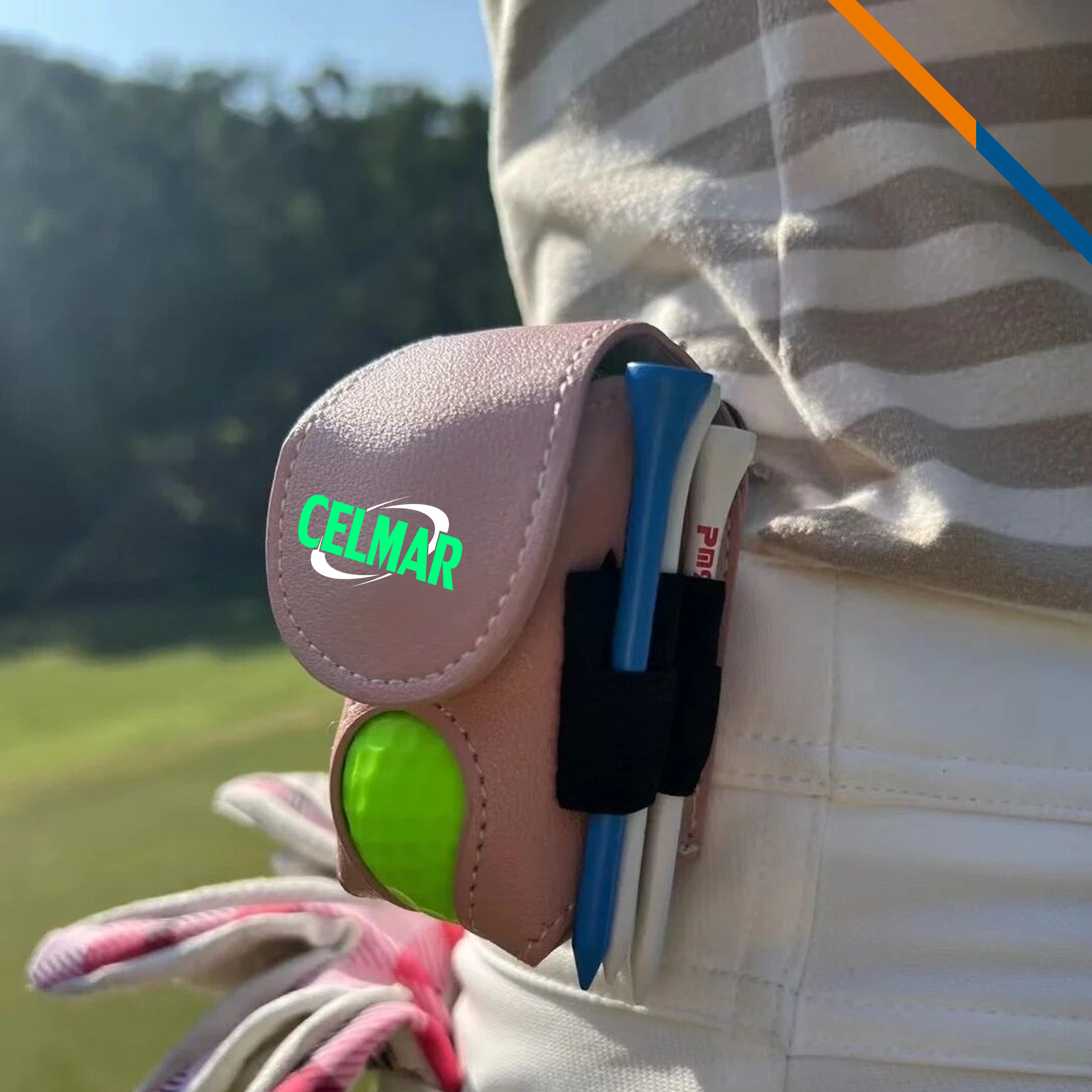 Pulsex 3in1 PU Leather Golf Ball Pouch 4