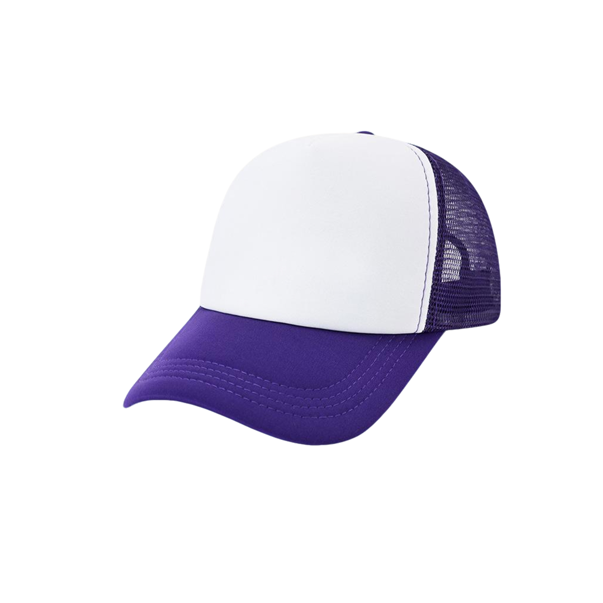 Sponge Mesh Back Trucker Cap With Plastic Snapback 6