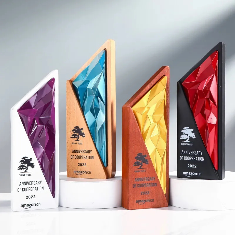 Exclusive Crystal Wooden Award 9