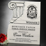 Chiseled Column Plaque 8