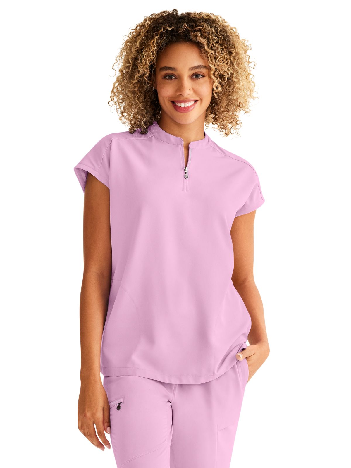 Healing Hands - 360 - Women's 2-Pocket Sandy Mandarin Collar Top 36